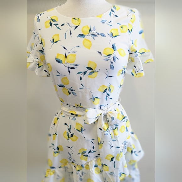 Banana Republic Lemon Pattern Dress - Picture 2 of 6